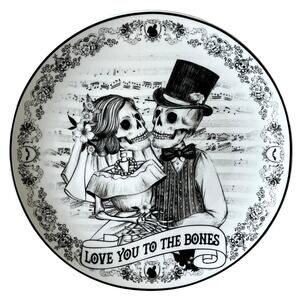 Eaton Fine Dining Halloween ‘Love You To The Bones’ 10.25” Plate Set of 4 - New!